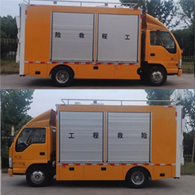 五十鈴箱式救險(xiǎn)車(chē) 燃?xì)鈾z修、工程搶險(xiǎn)與電力維修的多面手
